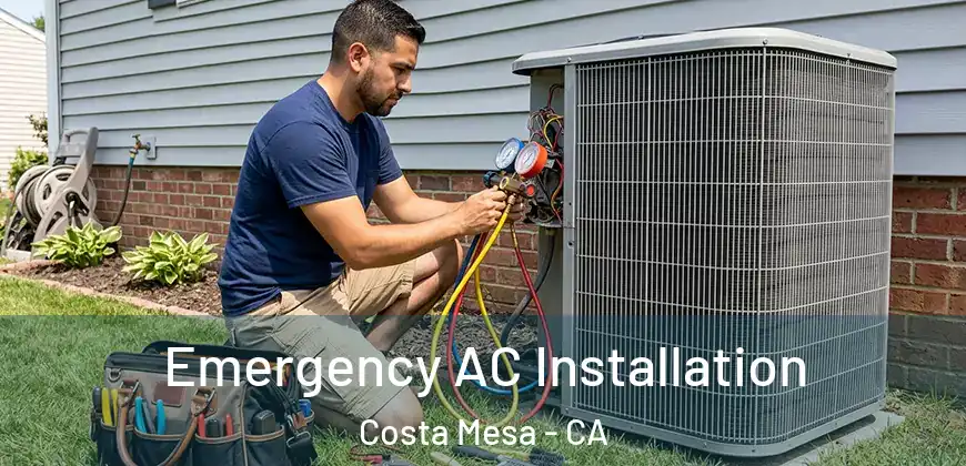  Emergency AC Installation Costa Mesa - CA